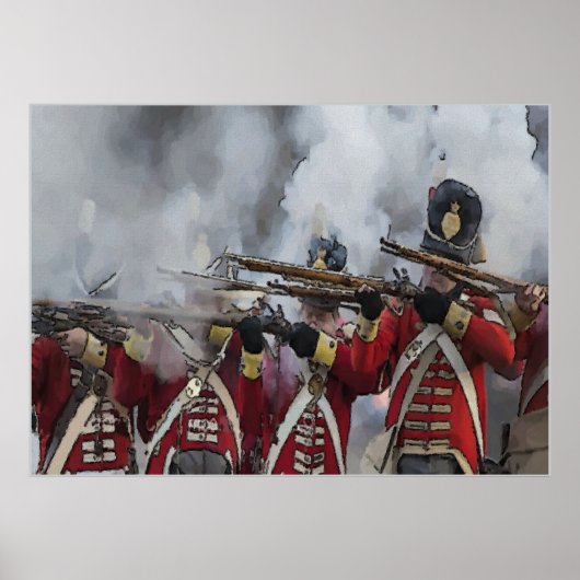 Poster Bataille de la Nouvelle-Orléans, ligne britannique (Devant)