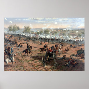 Poster Bataille de la peinture de Gettysburg