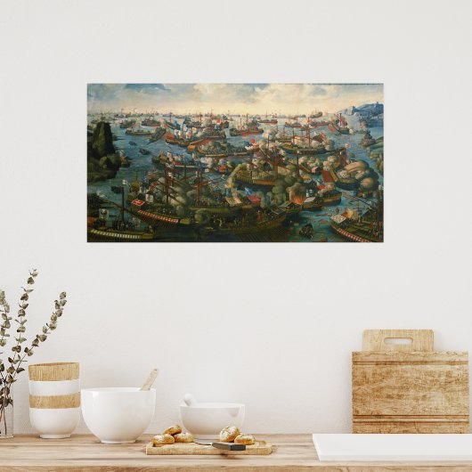 Poster Bataille de Lepanto par Yogesh Brahmbhatt (Cuisine)