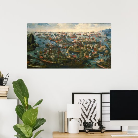 Poster Bataille de Lepanto par Yogesh Brahmbhatt (Bureau à domicile)