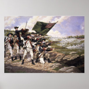 Poster Bataille de Long Island, Canvas Art Print