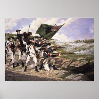 Poster Bataille de Long Island, Canvas Art Print
