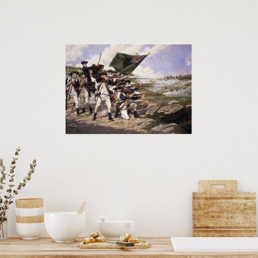 Poster Bataille de Long Island, Canvas Art Print (Cuisine)