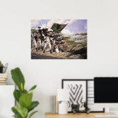 Poster Bataille de Long Island, Canvas Art Print (Bureau à domicile)