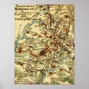 Poster Bataille de palais de justice de Spotsylvania