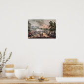 Poster Bataille de Pombal, gravée par Thomas Sutherland (Cuisine)