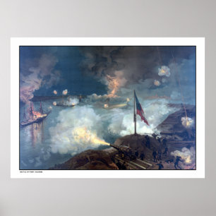 Poster Bataille de Port Hudson — Guerre civile