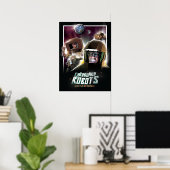 Poster Bataille de robots en carton dans l'espace (Bureau à domicile)