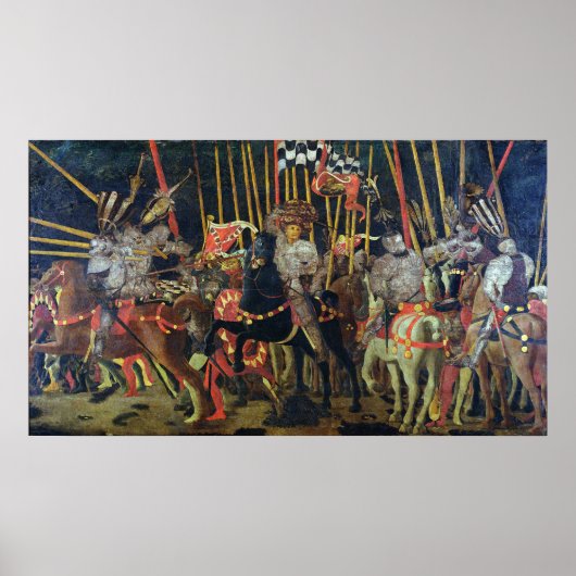 Poster Bataille de San Romano en 1432, c.1456 (Devant)