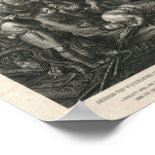 Poster Bataille de Sempach - Scène héroïque de l'histoire (Coin)