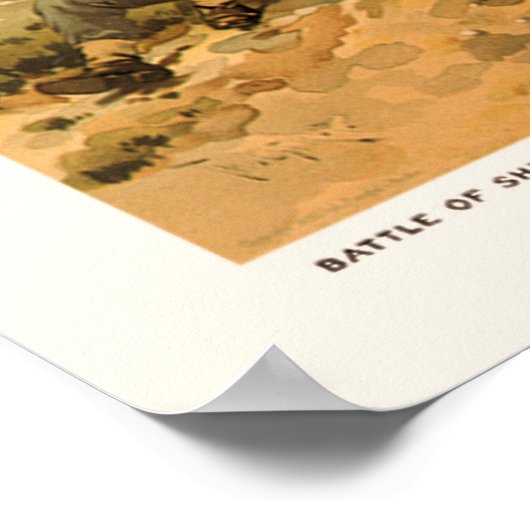 Poster Bataille de Shiloh par Thure de Thulstrup 1888 (Coin)