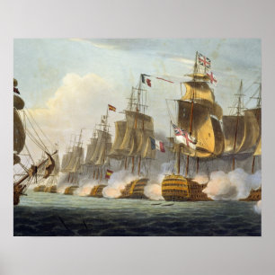 Poster Bataille de Trafalgar, le 21 octobre 1805, de