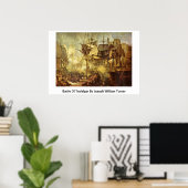 Poster Bataille De Trafalgar Par Joseph William Turner (Bureau à domicile)