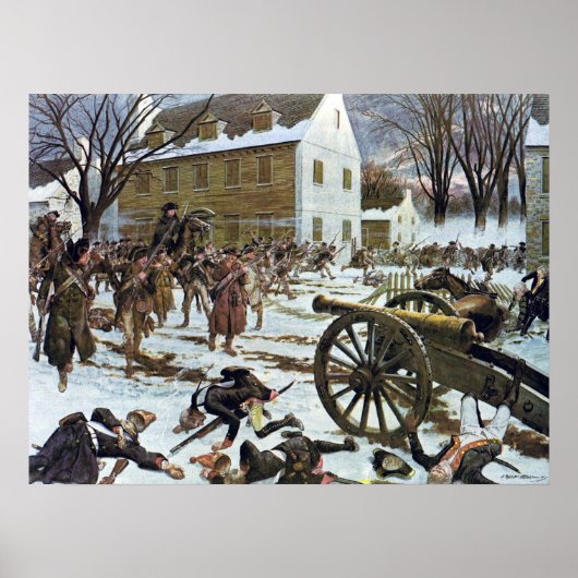 Poster Bataille de Trenton par Charles McBarron (Devant)
