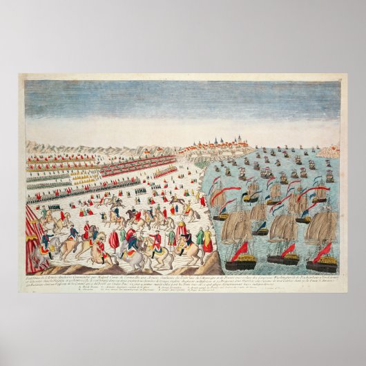Poster Bataille de Yorktown, le 19 octobre 1781 (Devant)
