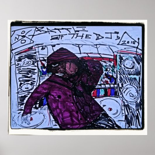 Poster bataille des djs (Devant)