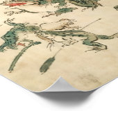 Poster Bataille des grenouilles Kawanabe Kyosai (Coin)