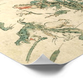Poster Bataille Des Grenouilles - Kawanabe Kyosai (Coin)