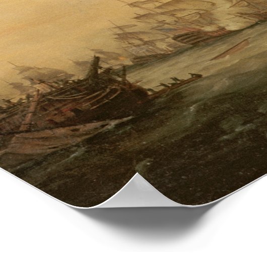 Poster Bataille des Saints, 1782 (Coin)