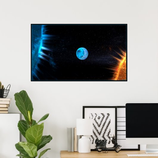 Poster bataille des soleils (Bureau à domicile)