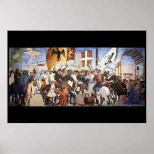 Poster BATAILLE D'HÉRACLIE par Piero Della Francesca