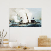 Poster Bataille du Monitor et Merrimack (Cuisine)