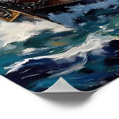 Poster Bataille en mer orageuse (Coin)