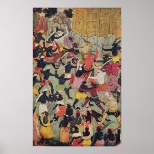 Poster Bataille entre les armées de Rama et Ravana