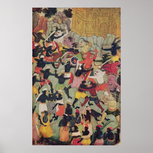 Poster Bataille entre les armées de Rama et Ravana (Devant)