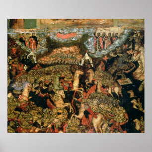 Poster Bataille entre les troupes russes et tatars