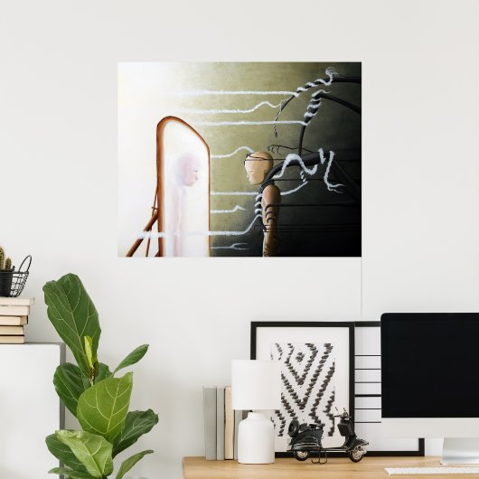 Poster Bataille invisible (Bureau à domicile)