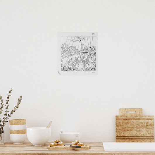 Poster Bataille médiévale (Cuisine)