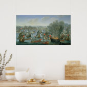 Poster Bataille navale avec la flotte espagnole (Cuisine)