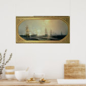 Poster Bataille navale dans la baie de Chesapeake (Cuisine)