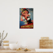 POSTER BATAILLE POUR FLEURS FESTIVAL 1957 (Cuisine)
