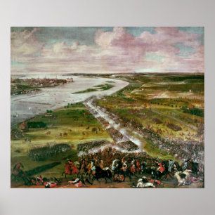 Poster Bataille pour le croisement du Dvina, 1701