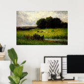 Poster Bataille près du ruisseau - Edward Mitchell Banist (Bureau à domicile)