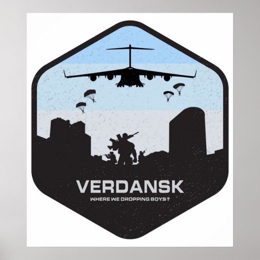 Poster Bataille Royale de Verdansk Warzone (Devant)