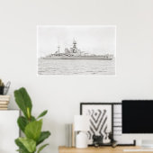 Poster Bataillon de la classe Souveraine 1924 (Bureau à domicile)