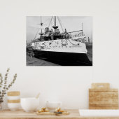 Poster Bataillon USS Texas, 1895 (Cuisine)