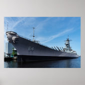 Poster Bataillon USS Wisconsin BB-64 (Devant)