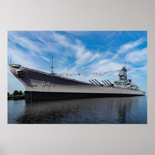 Poster Bataillon USS Wisconsin BB-64