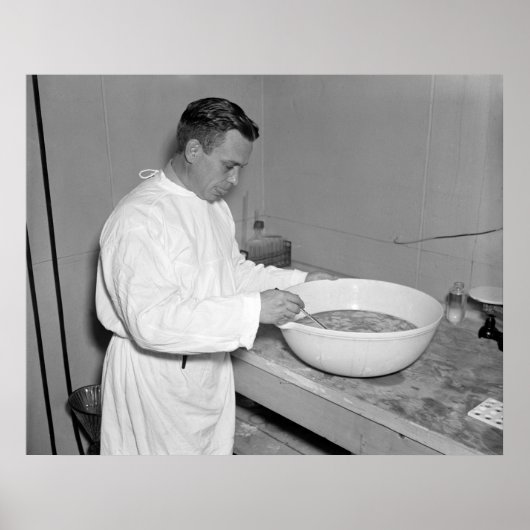 Poster Batch frais de vaccin contre la pneumonie : 1937 (Devant)