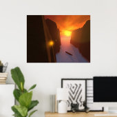 Poster Bateau (Bureau à domicile)