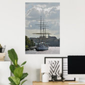 Poster Bateau (Bureau à domicile)