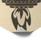 Poster Bateau à fusée illustré (Coin)