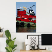 Poster Bateau à moteur (Bureau à domicile)