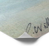 Poster Bateau à pédales sur Sables roses (Coin)
