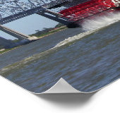 Poster Bateau à rivière (Coin)