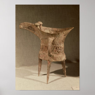 Poster Bateau à trois pattes pour le chauffage du vin